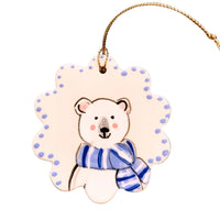 Winter Bear Ornament (more colors)