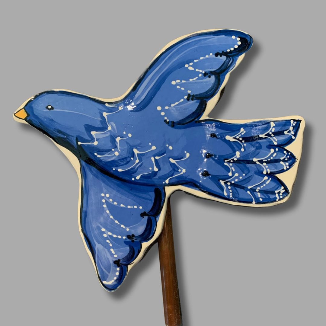 Blue Bird Garden Stake