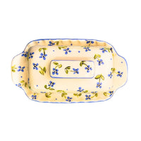 Blue Flower Butter Dish