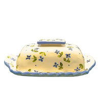 Blue Flower Butter Dish