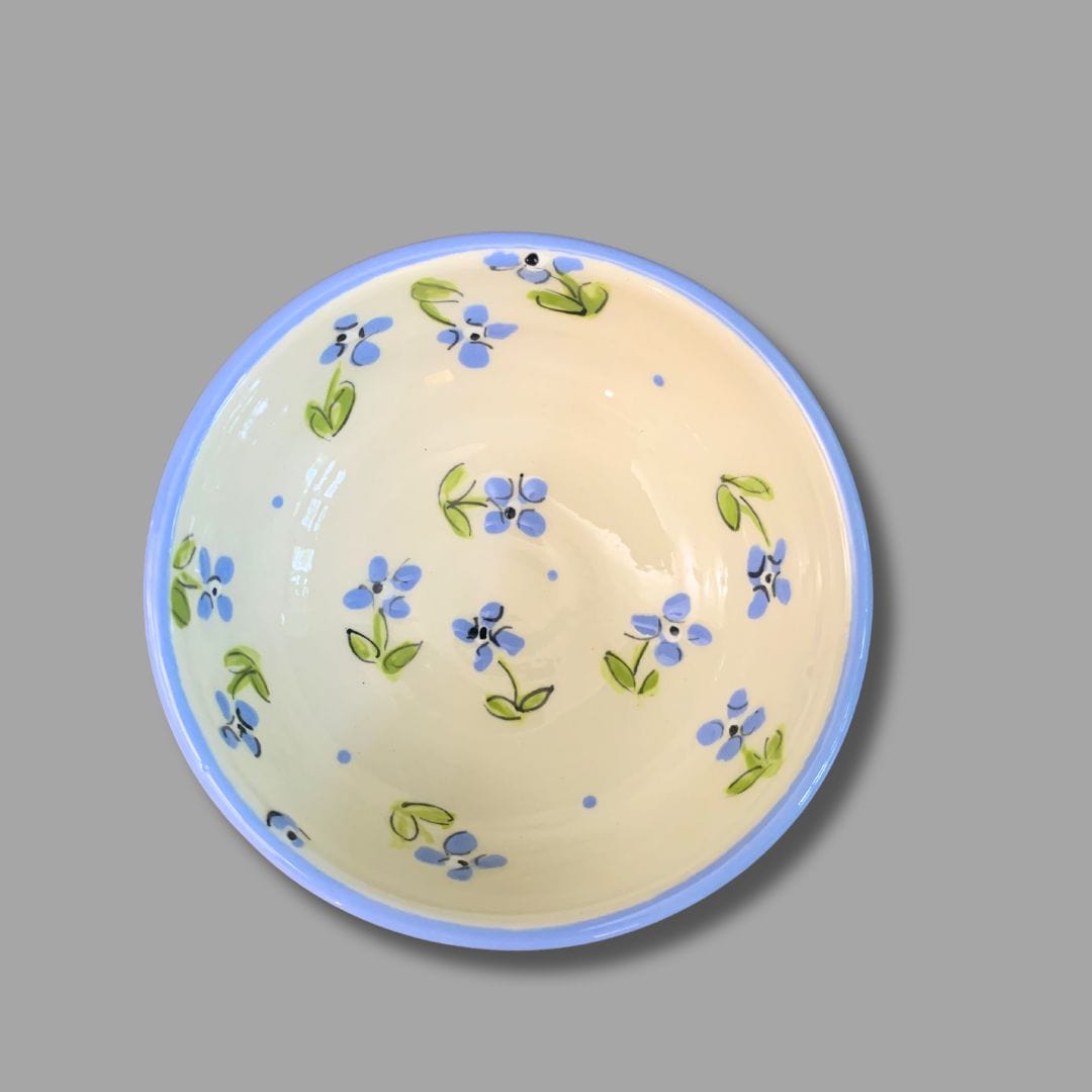 Blue Flower Nesting Dip Bowls: set of 3