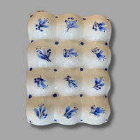 Blue and White Egg Crate, one dozen