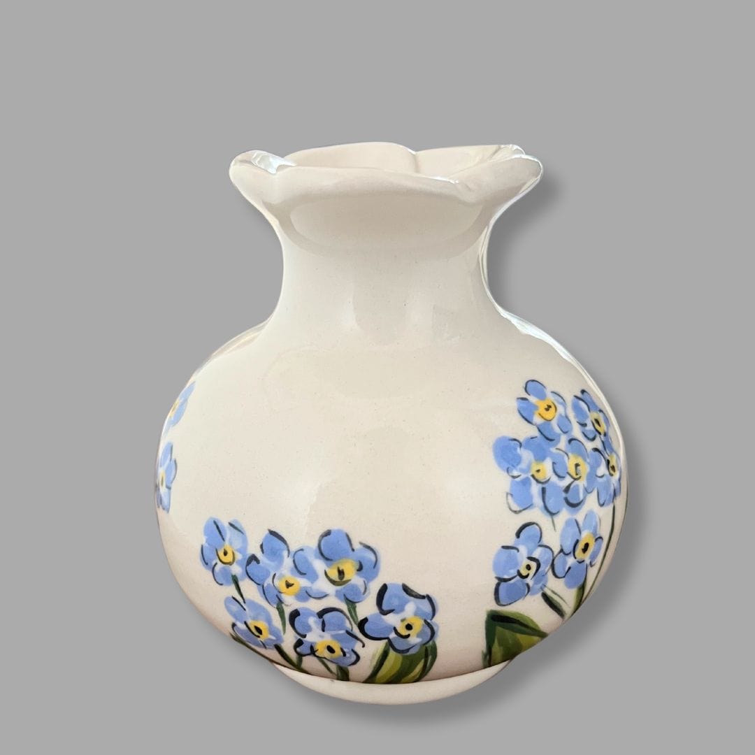 Forget-Me-Not Plumeria Vase (Small)