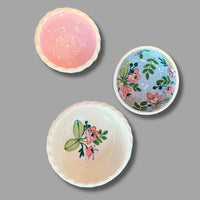 Garden Party Floral Dip Bowls: set of 3
