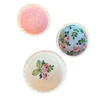 Garden Party Floral Dip Bowls: set of 3