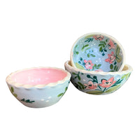 Garden Party Floral Dip Bowls: set of 3