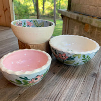 Garden Party Floral Dip Bowls: set of 3