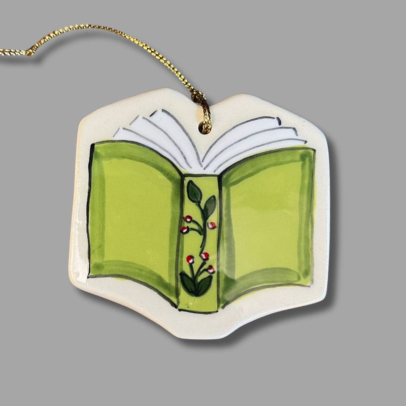 Reader Book Ornament (more colors)