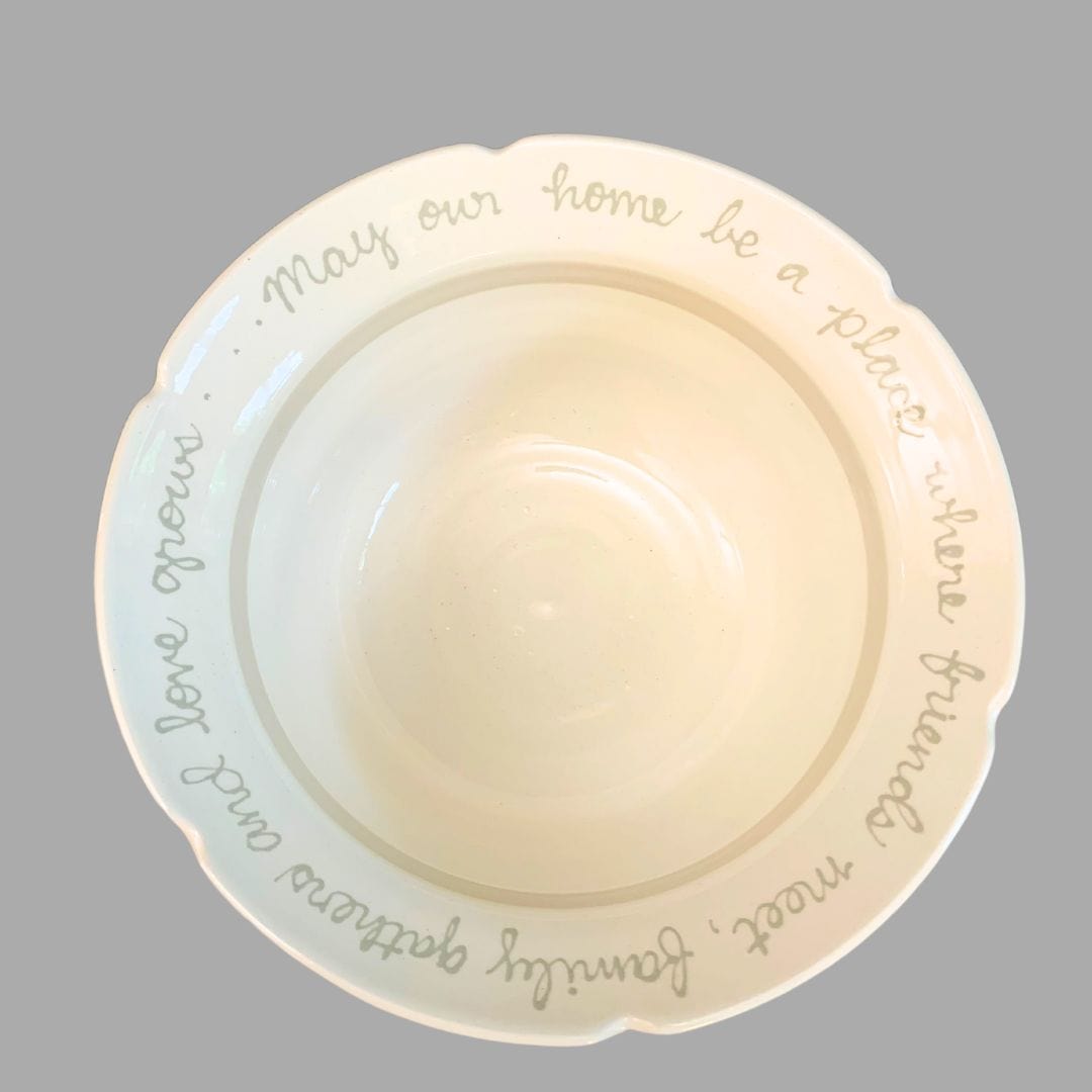Full Color Simple Floral Medium Blessing Bowl (options)