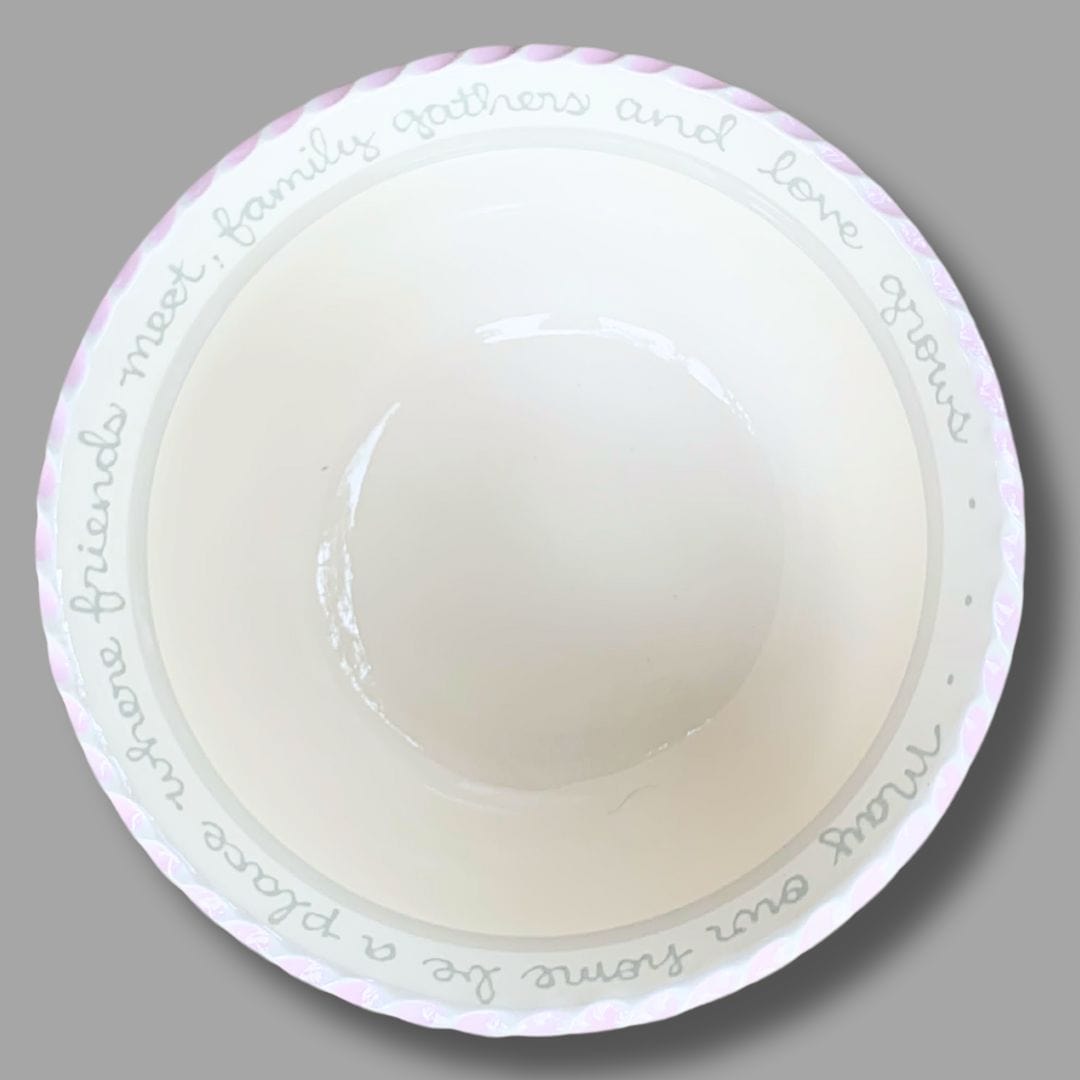 New! Full Color Simple Floral Medium Blessing Bowl (options)
