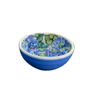 Blue Hydrangea Nesting Dip Bowls, set of 3