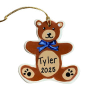 Blue Teddy Bear Ornament