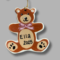 Pink Teddy Bear Ornament
