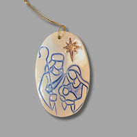 Oval Nativity Luster Ornament Limited Edition