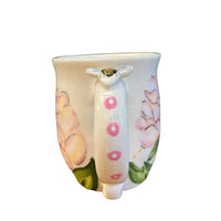 Pink Peony and Bee Mug