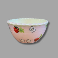 Small Pink Strawberry Bowl