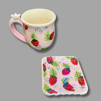 Strawberry Mug, Pink