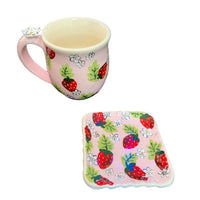 Strawberry Mug, Pink