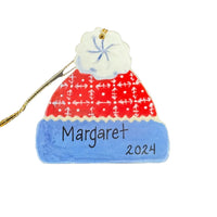 Red and Blue Hat Ornament