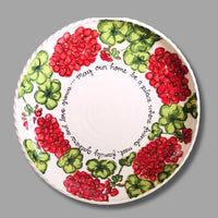 Blessing Large Serve Bowl Red Geranium