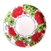 Blessing Large Serve Bowl Red Geranium