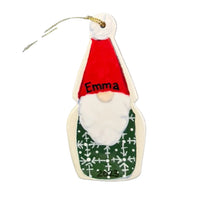 Red Hat and Green Gnome Ornament