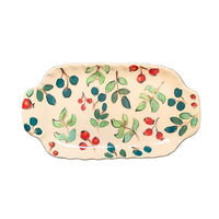 Winter Berry Small Handled Rectangular Tray