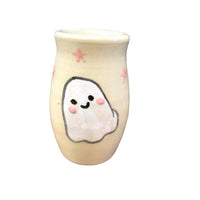 Friendly Ghost, Pumpkin and Stars Mini Vase