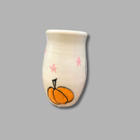 Friendly Ghost, Pumpkin and Stars Small Tall Vase