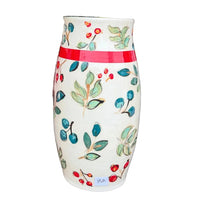 Winter Berry 9" Vase