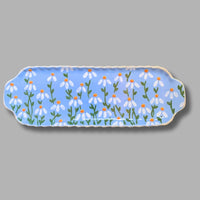 Daisy Dream Medium Handled Rectangular Tray