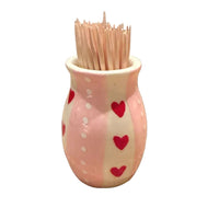 Sweet Heart Small Vase with Stripes