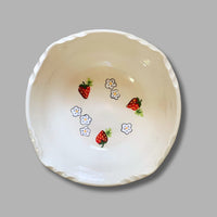 Pink Strawberry Serve Bowl