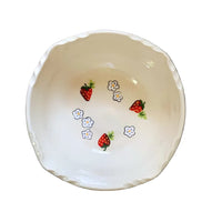 Pink Strawberry Serve Bowl