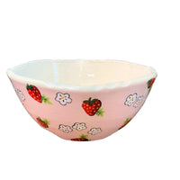 Pink Strawberry Serve Bowl