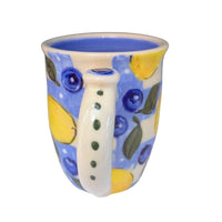 Lemon Blueberry Plaid Mug