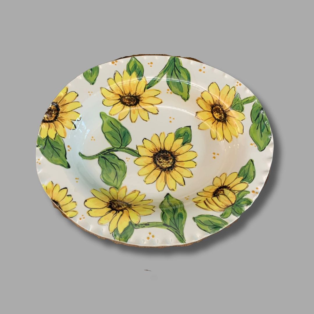 Sunflower Medium Oval Tray