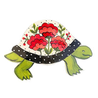 Floral Turtle Garden Stake (options)