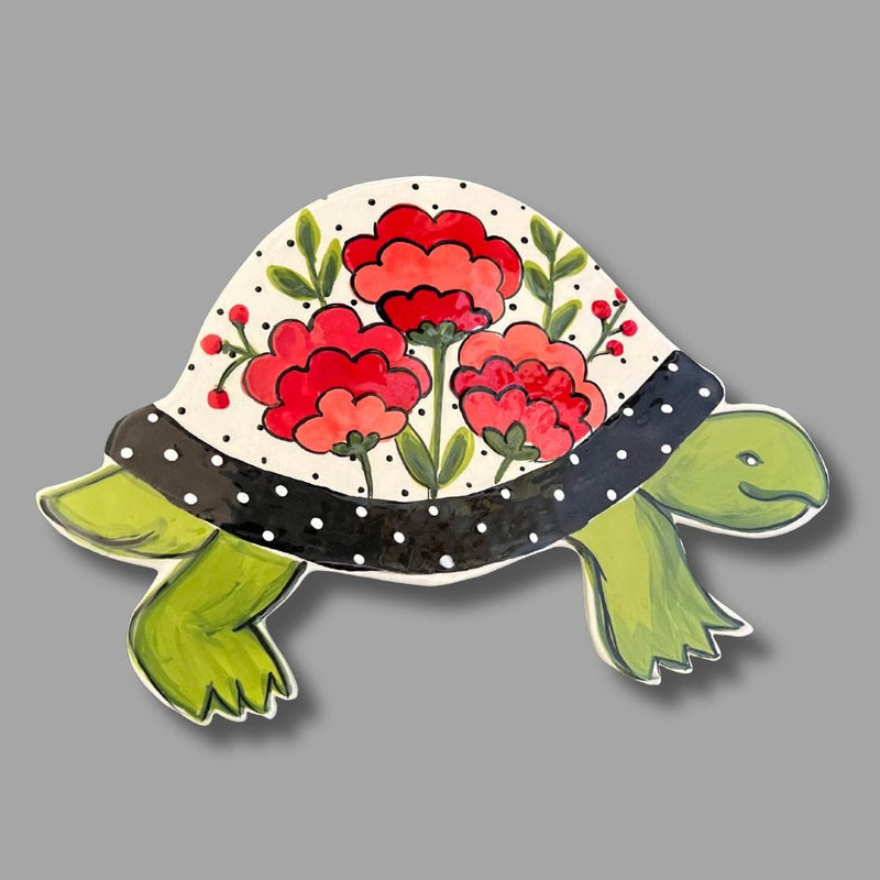 Floral Turtle Garden Stake (options)
