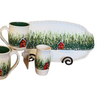 Winter Forest Large Handled Tray