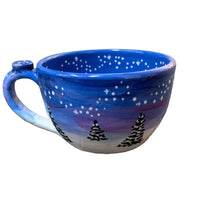 Winter Night Sky Latte/ Soup Mug
