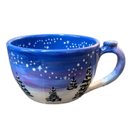 Winter Night Sky Latte/ Soup Mug