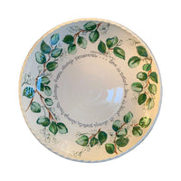 Blessing Large Serve Bowl Eucalyptus and Baby's Breath