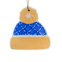 Blue and Yellow Hat Ornament