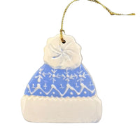 Blue and White Hat Ornament