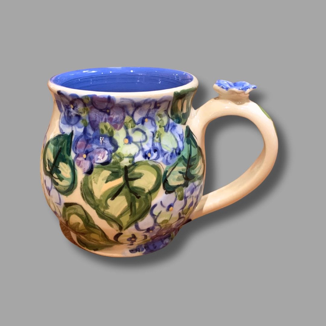 Blue Hydrangea Bubble Mug