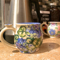 Blue Hydrangea Bubble Mug