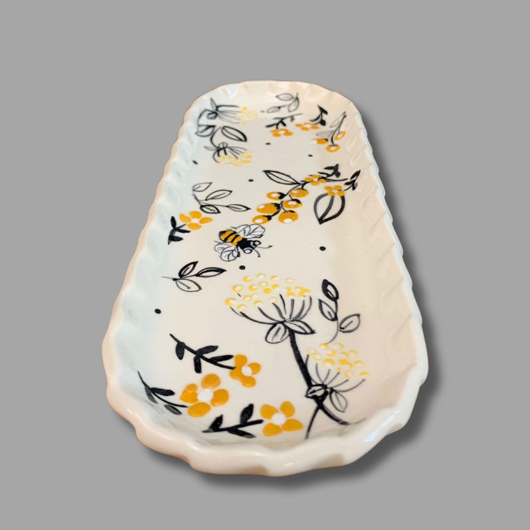 Happy Bee Cracker Tray