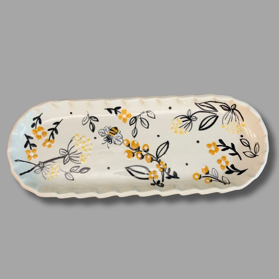 Happy Bee Cracker Tray