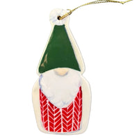 Green Hat and Red Gnome Ornament